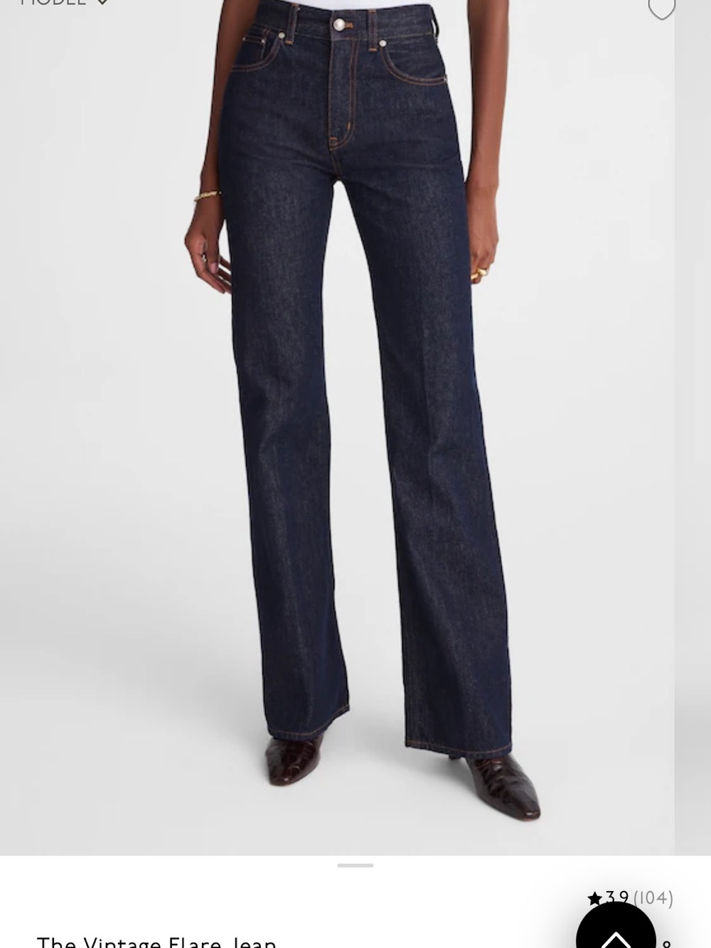 Madewell The Vintage Flare Jean Flare Jeans Blue Waist 30